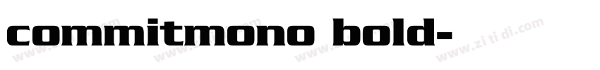 commitmono bold字体转换